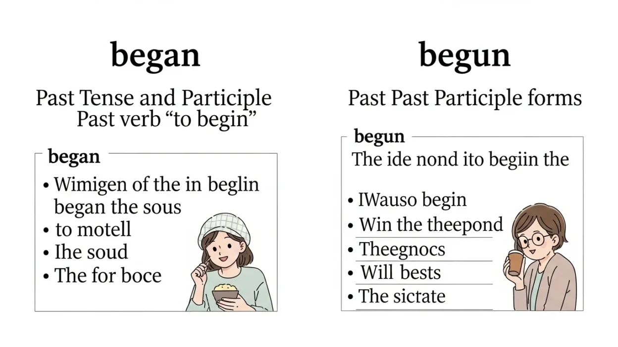 Begun vs Began