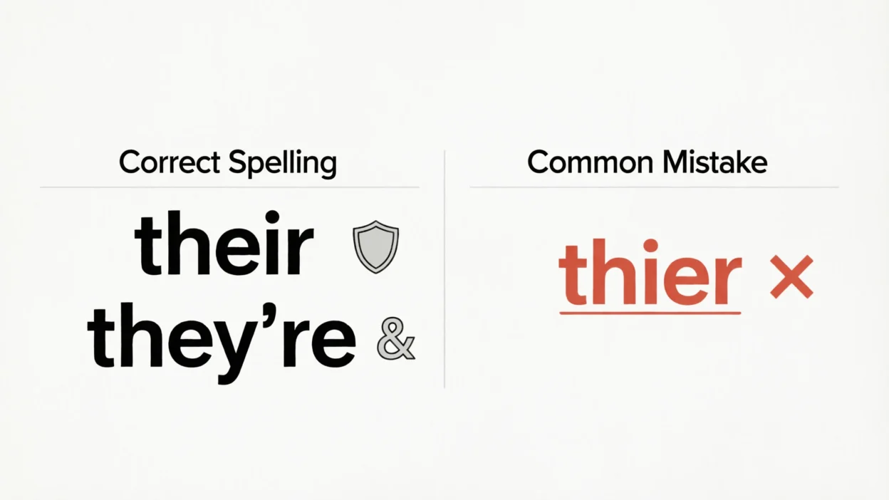 Their vs Thier