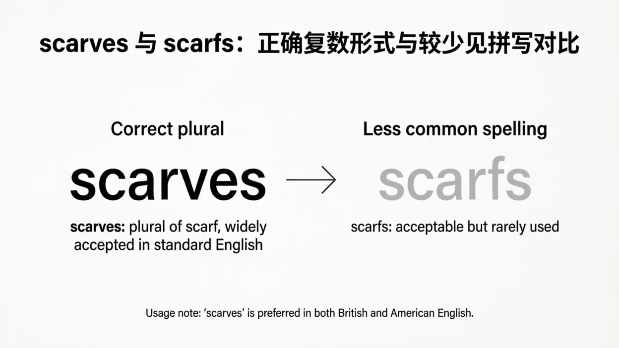 Scarves vs Scarfs
