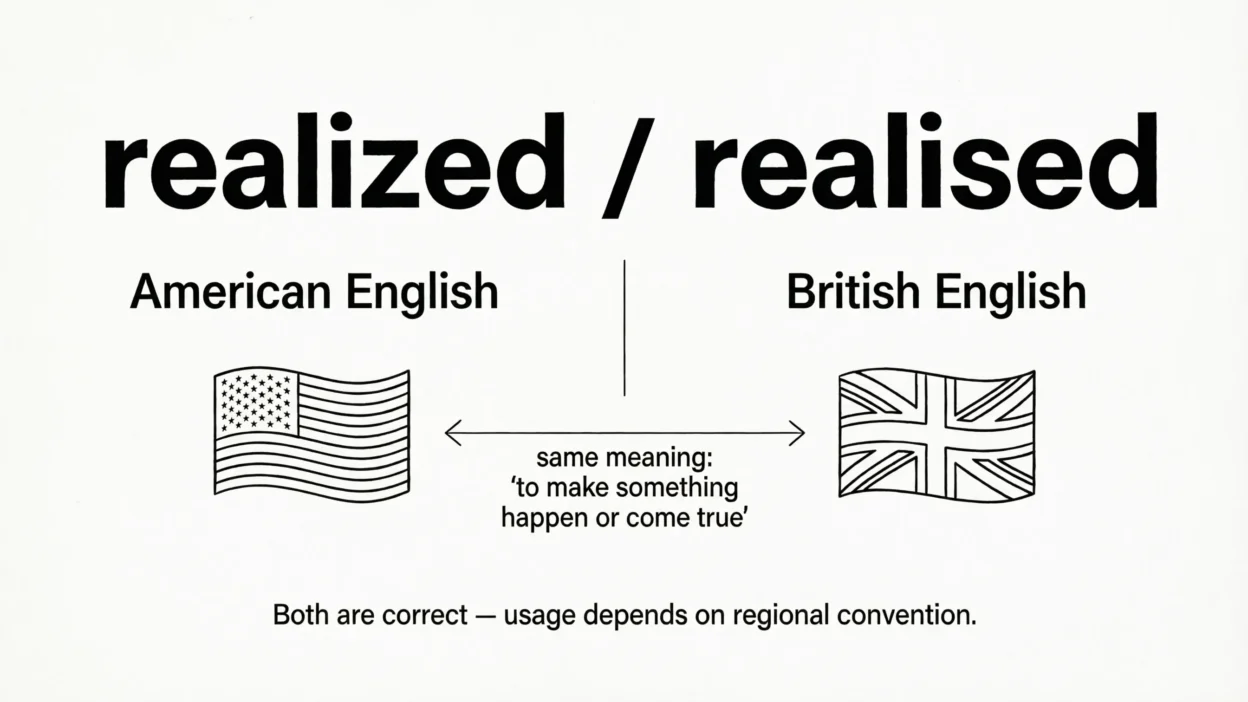 Realized vs Realised