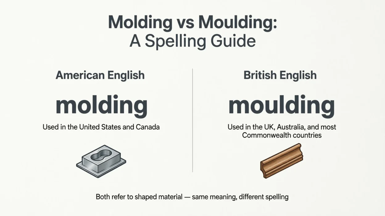 Molding vs Moulding