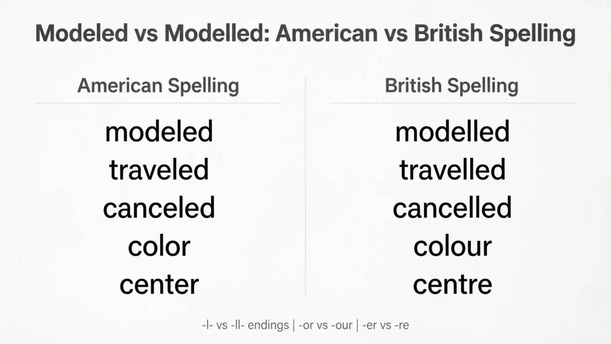 Modeled vs Modelled