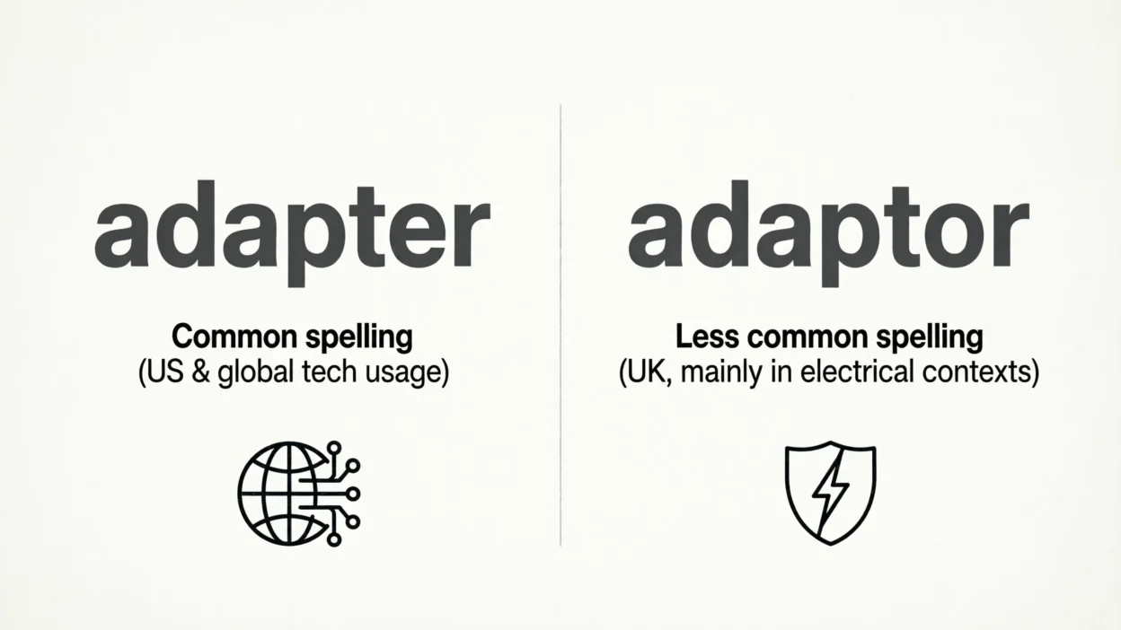 Adapter vs Adaptor