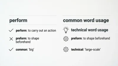 Perform vs Preform