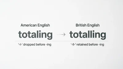 Totalling vs Totaling