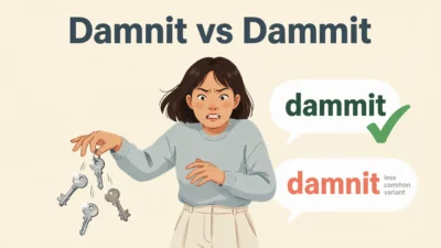 Damnit or Dammit